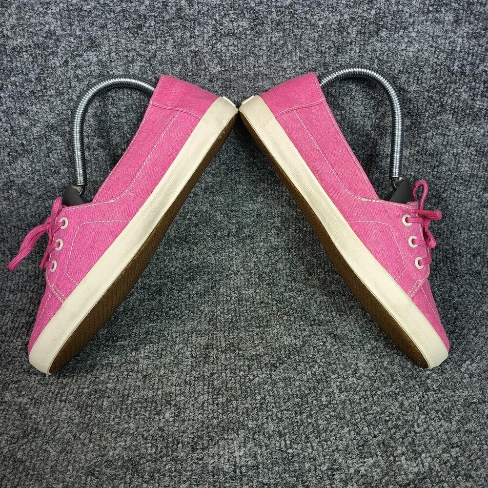 Vans Palisades Vulc Shoes Women Size 7 Pink Washed Canvas Sneakers - Picture 3 of 7